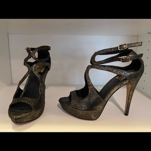 Dolce Vita Strappy Metallic Heels